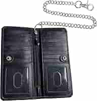 小物 kc's leather bikers long wallet Brown Leather Biker's Long Wallet, Handmade Brown Leather